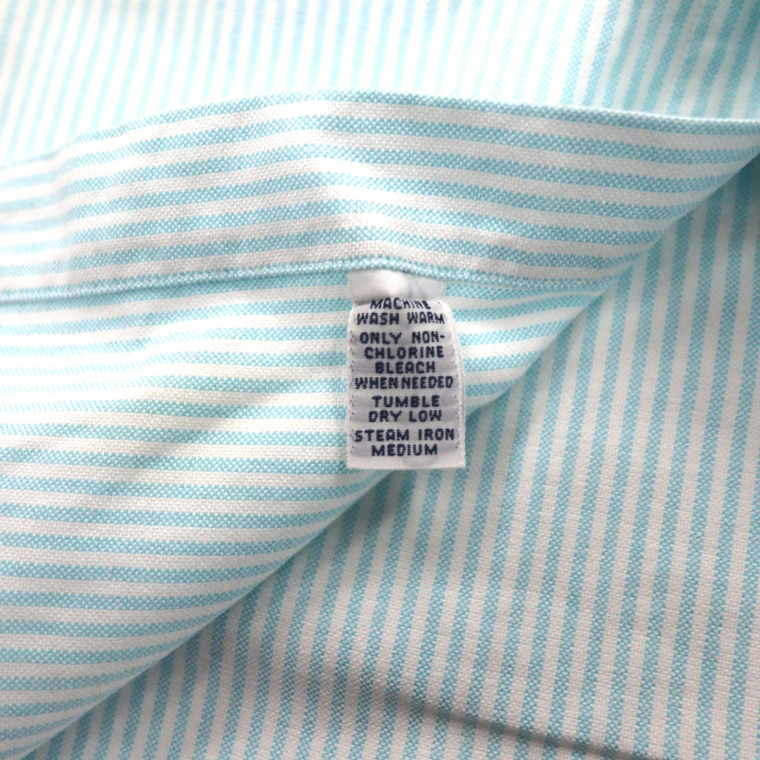 Ralph Lauren 90s Classic Fit Short Sleeve Oxford Button Down Shirt XL White Blue Stripes Small Pony Embroidery