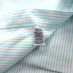 Ralph Lauren 90s Classic Fit Short Sleeve Oxford Button Down Shirt XL White Blue Stripes Small Pony Embroidery