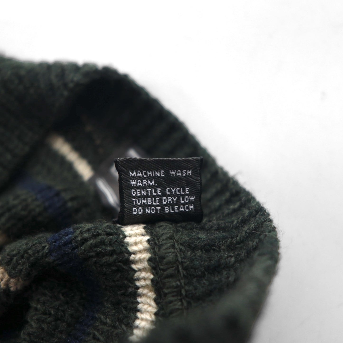 90s USA Vintage Cardigan Vネック アクリル ニット カーディガン XL マルチカラー DAVID TAYLOR90年代 USA製