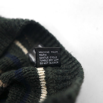 90s USA Vintage Cardigan Vネック アクリル ニット カーディガン XL マルチカラー DAVID TAYLOR90年代 USA製