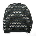 90s USA Vintage Cardigan Vネック アクリル ニット カーディガン XL マルチカラー DAVID TAYLOR90年代 USA製