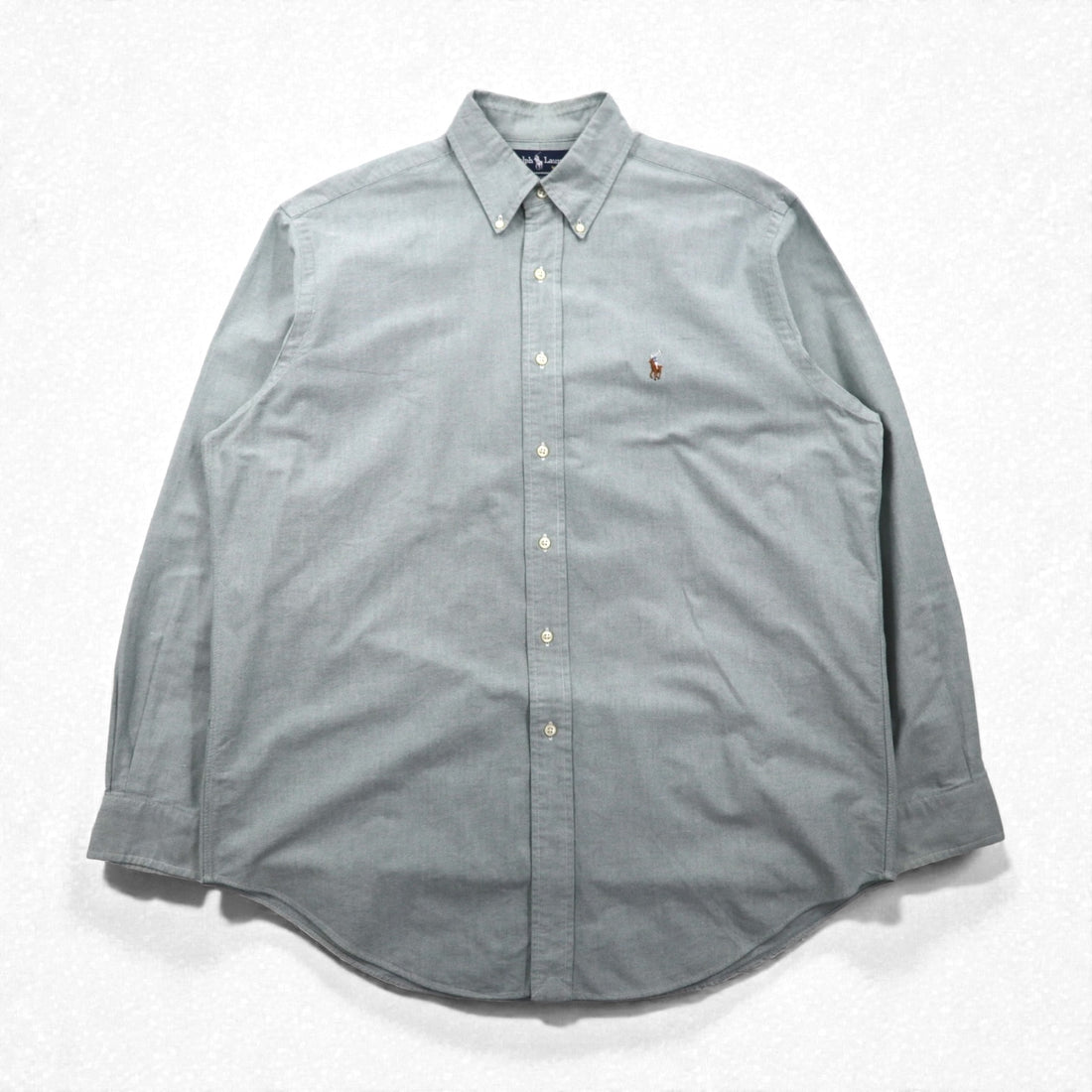 Ralph Lauren 90s Oxford Button-Down Shirt, XL, Green, YARMOUTH Small Pony Embroidery