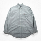 Ralph Lauren 90年代 オックスフォード ボタンダウン シャツ XL グリーン YARMOUTH スモールポニー刺繡