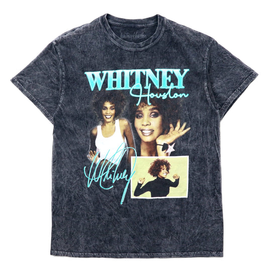 日本然リトテ-古着オンライン-Whitney Houston ホイットニー ヒューストン ミュージック Tシャツ M グレー コットン ブリーチ-Whitney Houston Whitney Houston Music T-Shirt M Gray Cotton Bleach