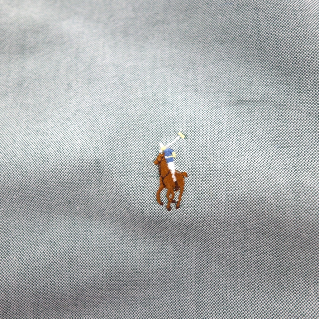 Ralph Lauren 90年代 オックスフォード ボタンダウン シャツ XL グリーン YARMOUTH スモールポニー刺繡