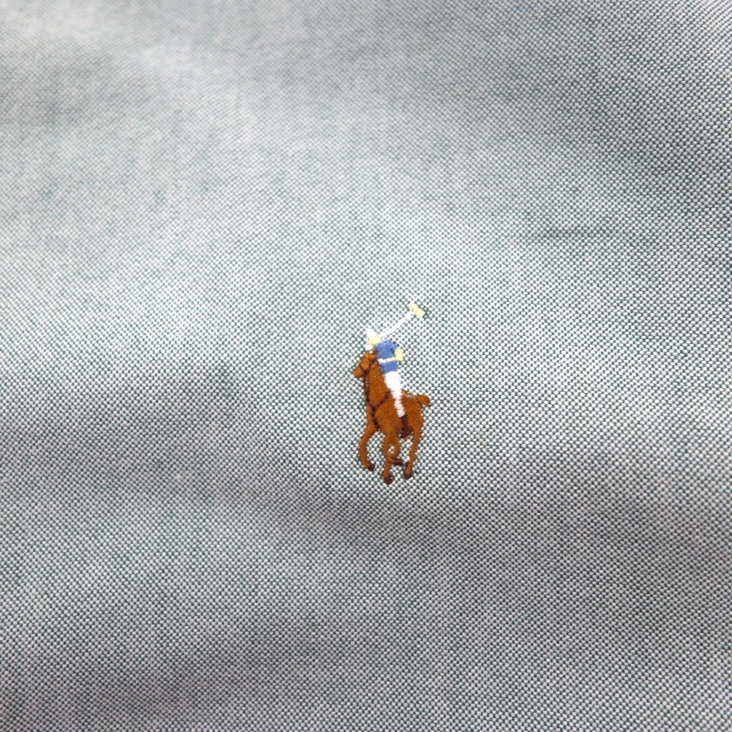 Ralph Lauren 90年代 オックスフォード ボタンダウン シャツ XL グリーン YARMOUTH スモールポニー刺繡