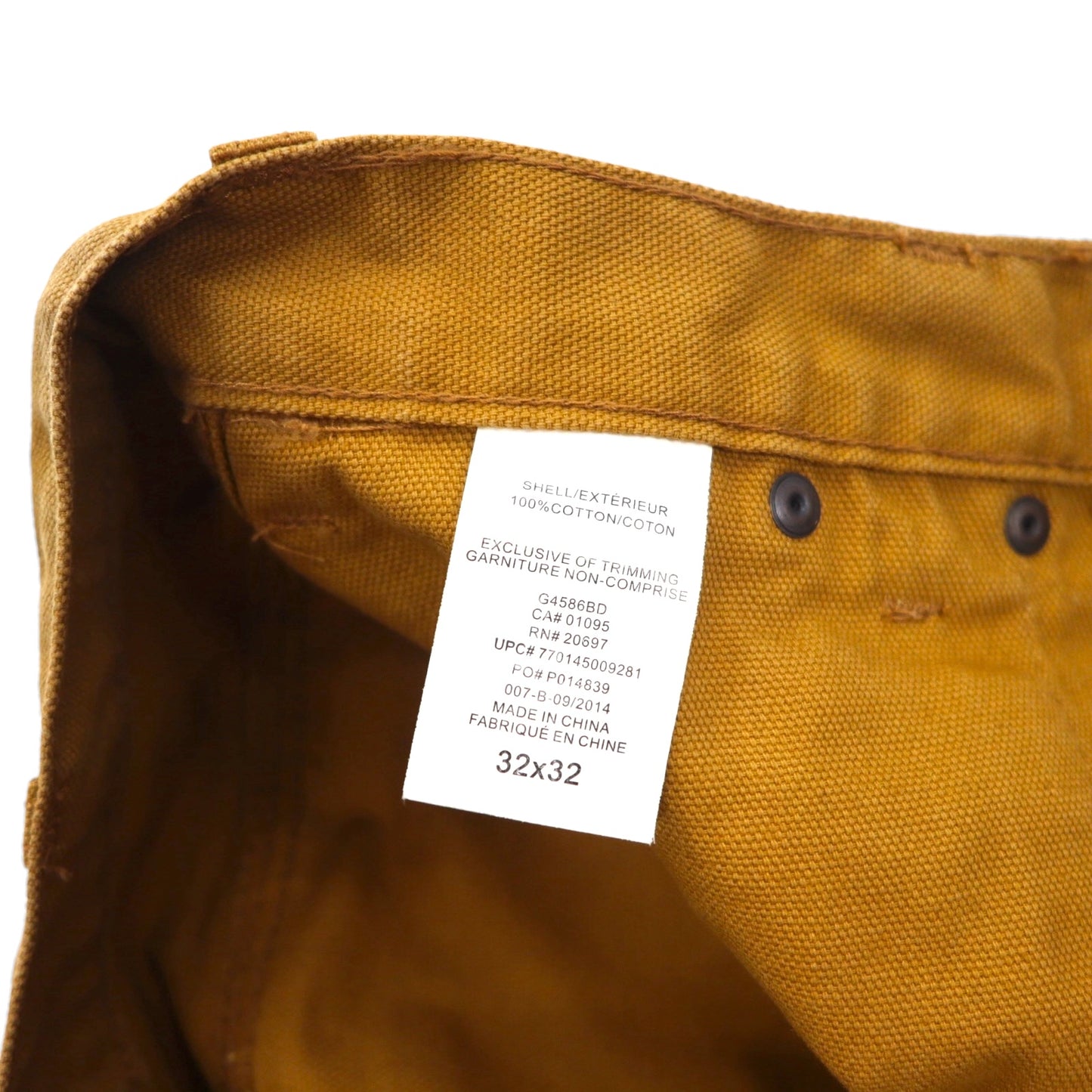 Dickies Double Knee Duck Painter Pants, Medium, Camel, Brown, Cotton, G4586BD