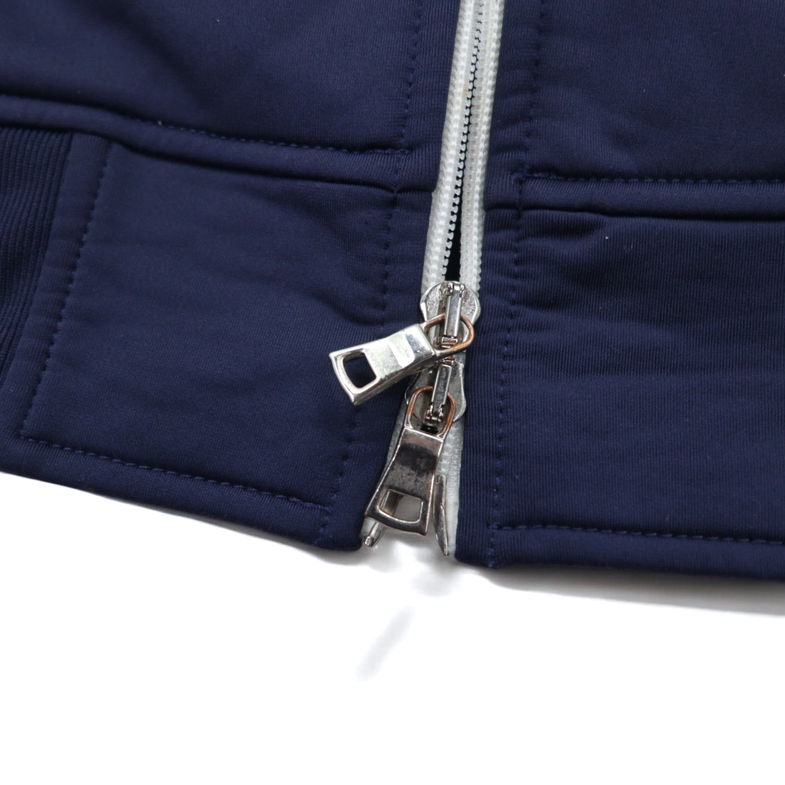 Polo by Ralph Lauren Big Pony Track Jacket Jersey M Navy Tricolor Double Zip