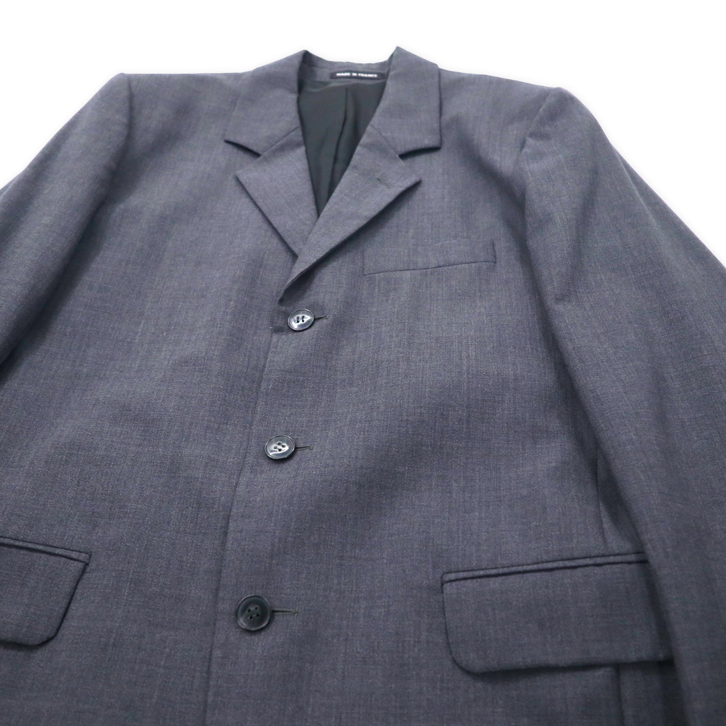 agnes b. HOMME France 3B suit setup 48 Gray wool – 日本然リトテ