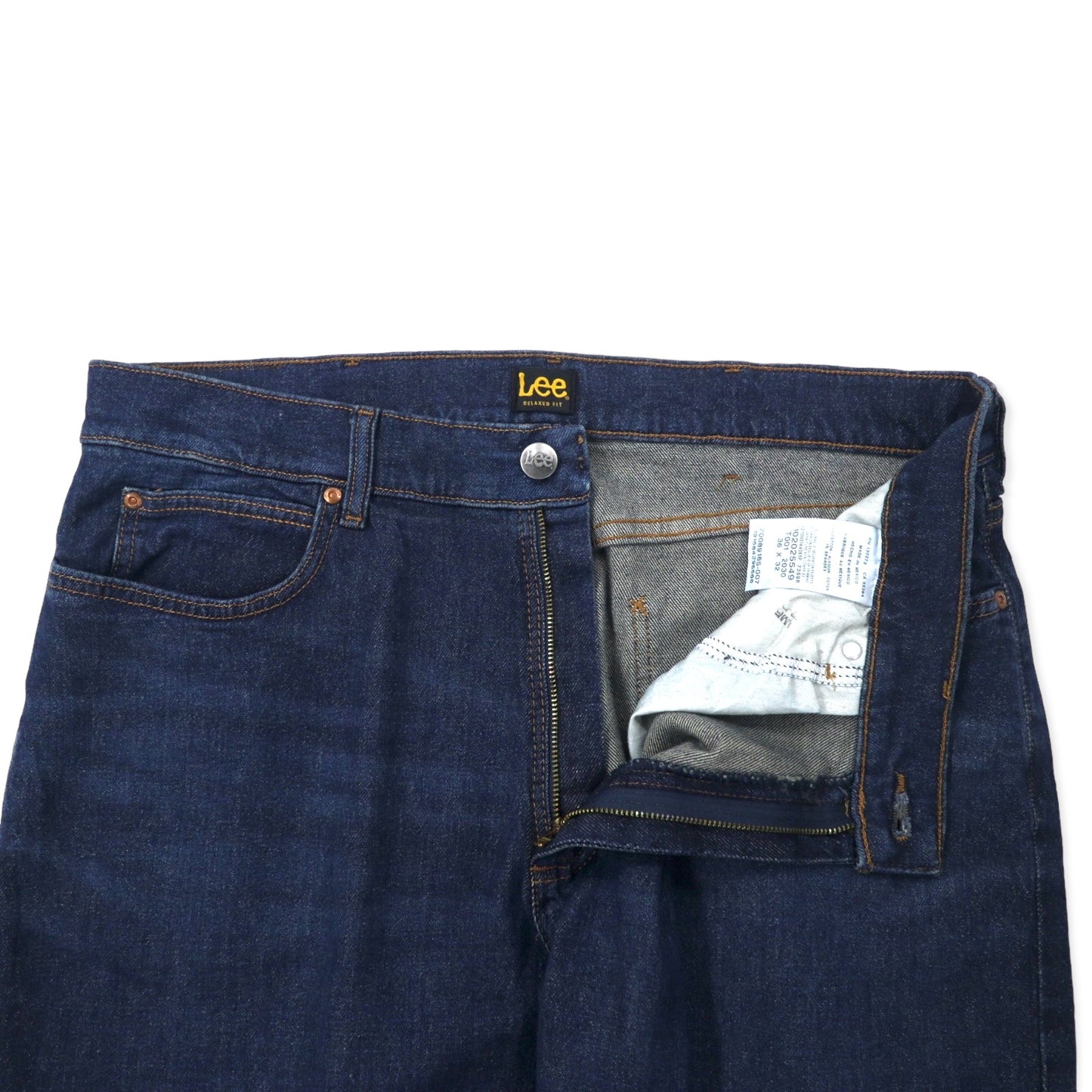 Lee リラックスフィット デニムパンツ 36 ブルー 濃紺 コットン RELAXED FIT 102025549 メキシコ製