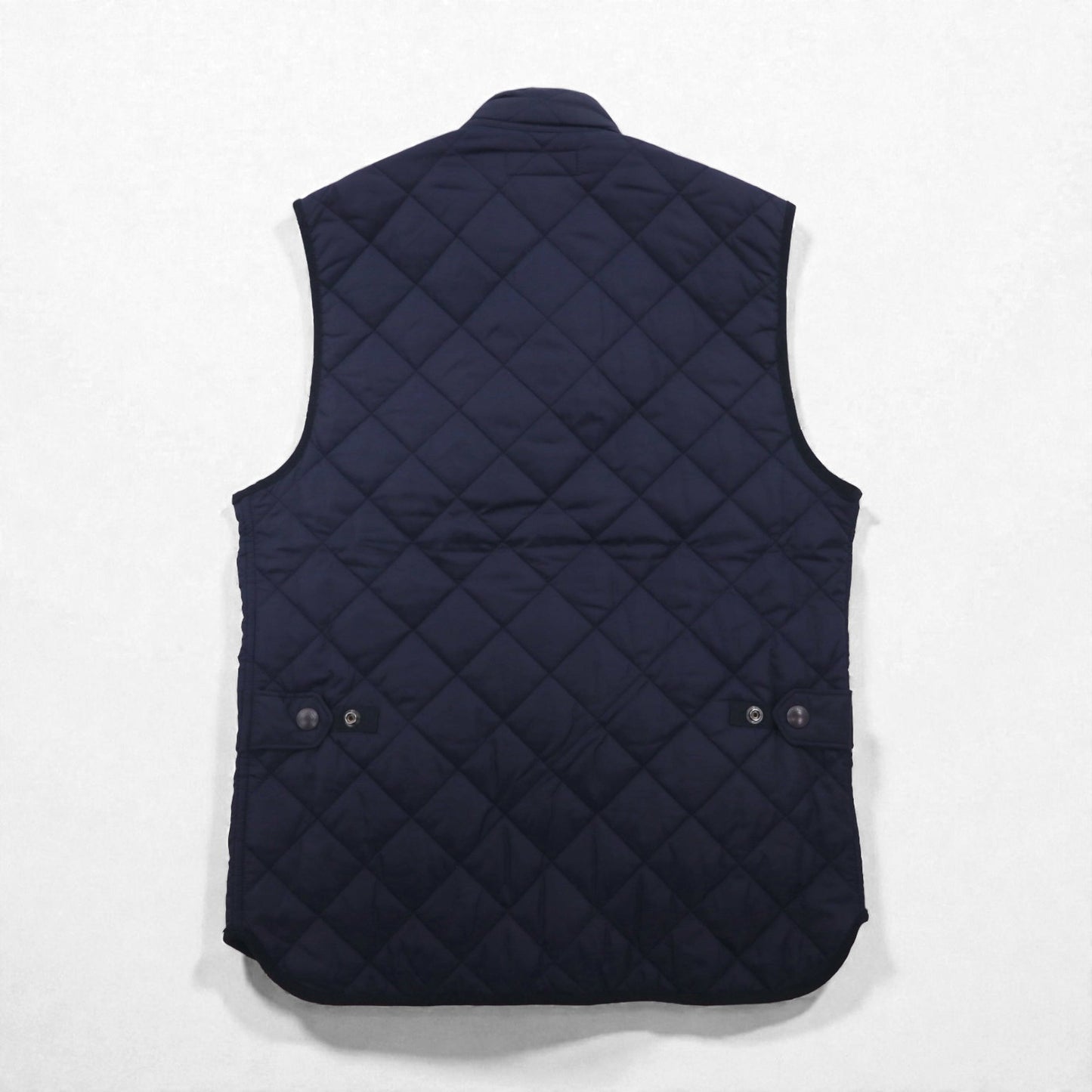 Polo Ralph Lauren ミリタリー キルティング ベスト S ネイビー 中綿 TALONジップ チンストラップ ジップアップ 比翼 スナップボタン