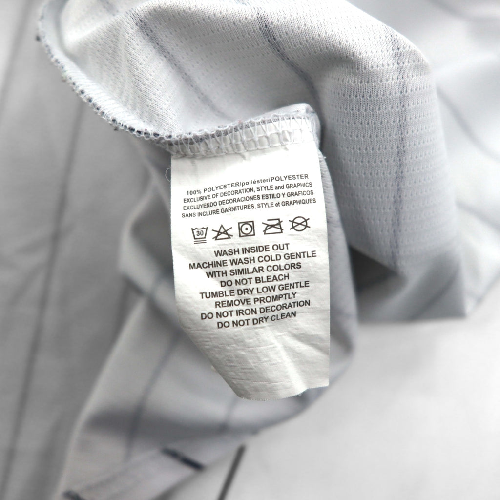 Majestic ベースボールシャツ 2XL ホワイト ストライプ MLB RED SOX ナンバリング COOL BASE