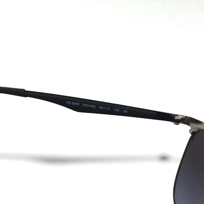 Ray-Ban スクエア サングラス 偏光レンズ グラデーション アクティブ RB3569 9004/8G 59-17 145 3N