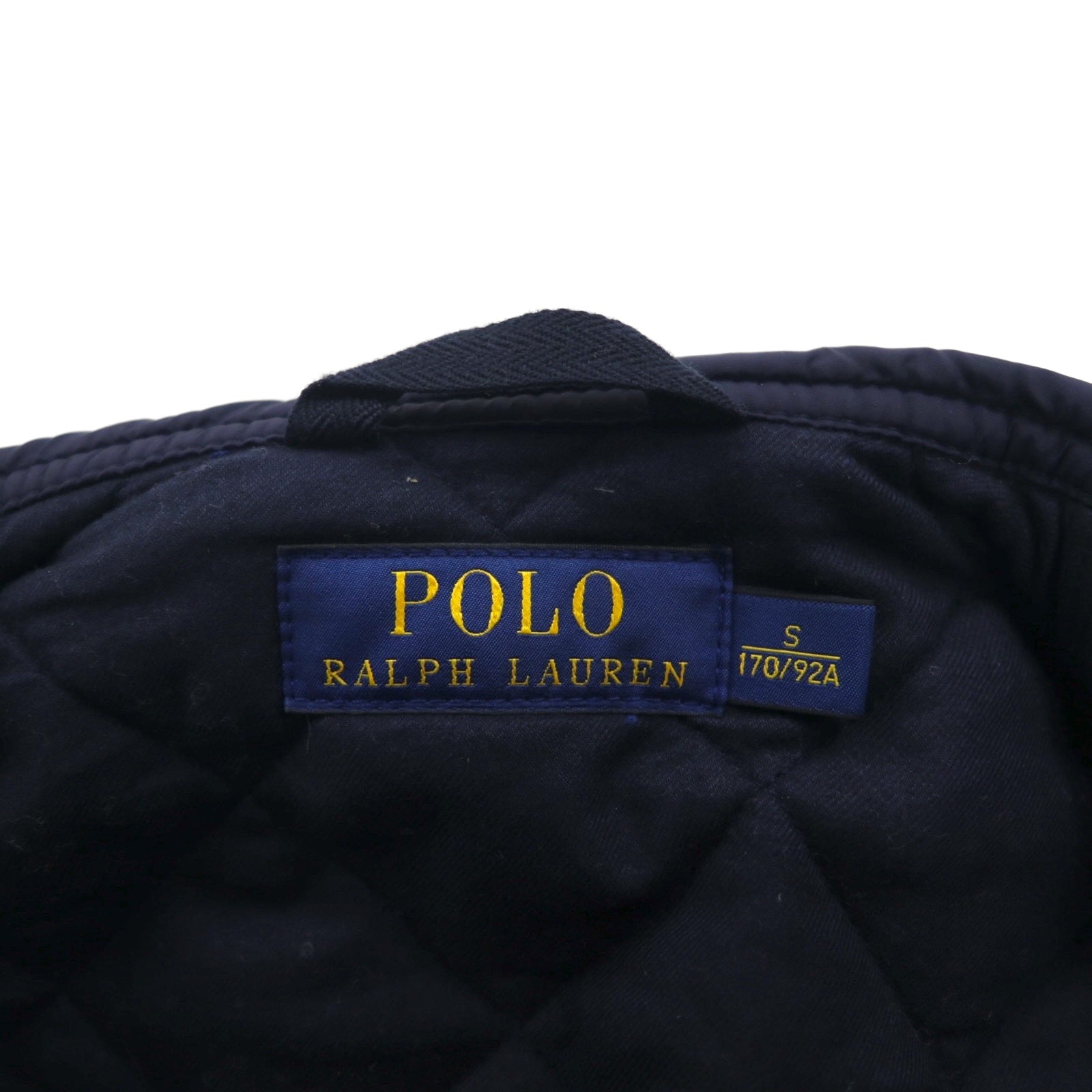 Polo Ralph Lauren ミリタリー キルティング ベスト S ネイビー 中綿 TALONジップ チンストラップ ジップアップ 比翼 スナップボタン