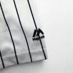 Majestic ベースボールシャツ 2XL ホワイト ストライプ MLB RED SOX ナンバリング COOL BASE