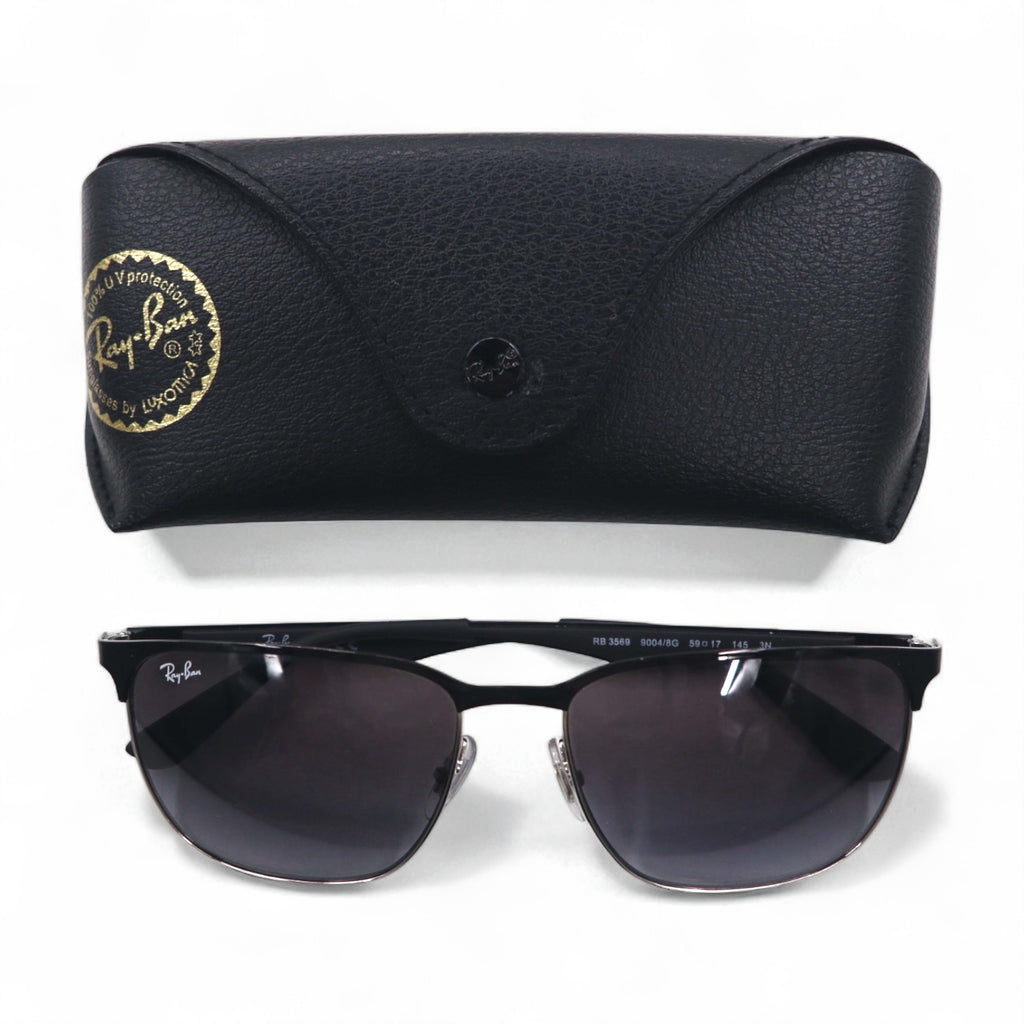 Ray-Ban Square Sunglasses with Polarized Gradient Lenses, Active, RB3569, 9004/8G, 59-17, 145mm, 3N