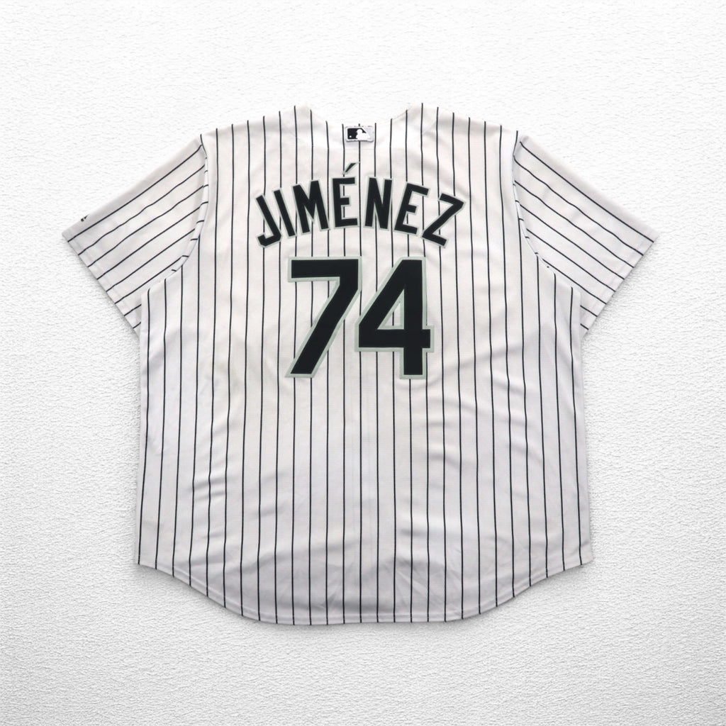 Majestic ベースボールシャツ 2XL ホワイト ストライプ MLB RED SOX ナンバリング COOL BASE