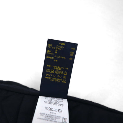 Polo Ralph Lauren ミリタリー キルティング ベスト S ネイビー 中綿 TALONジップ チンストラップ ジップアップ 比翼 スナップボタン
