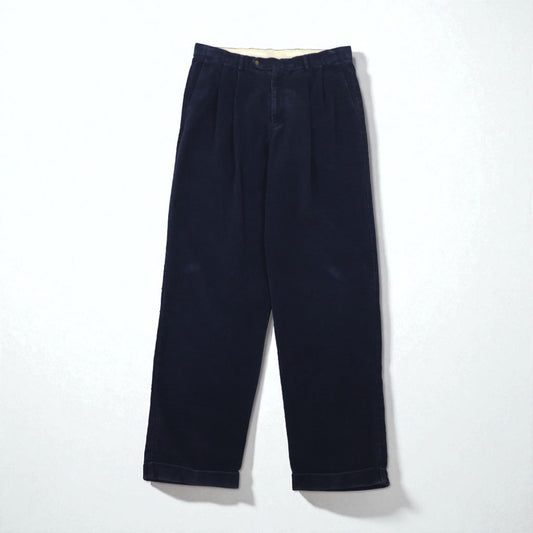 DOCKERS ( Levi's ) 90年代 2タック ワイド コーデュロイパンツ L ネイビー