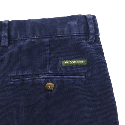 DOCKERS ( Levi's ) 90年代 2タック ワイド コーデュロイパンツ L ネイビー