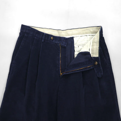 DOCKERS ( Levi's ) 90年代 2タック ワイド コーデュロイパンツ L ネイビー