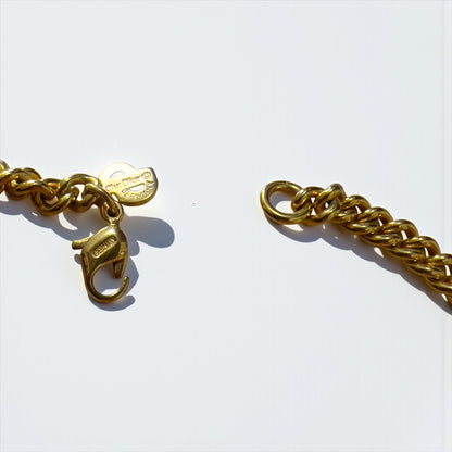 Christian Dior ドイツ製 ヴィンテージ 2WAY ネックレス チョーカー 2連 ブレスレット ゴールド チェーン