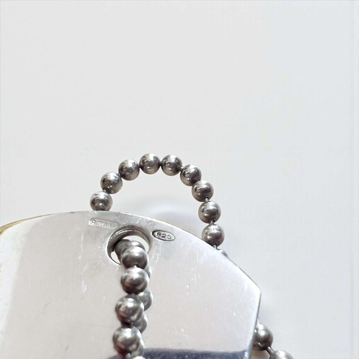 GUCCI ドッグタグ ダブルプレート 2WAY ネックレス ペンダント キーホルダー シルバー 925 ボールチェーン イタリア製