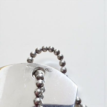 GUCCI ドッグタグ ダブルプレート 2WAY ネックレス ペンダント キーホルダー シルバー 925 ボールチェーン イタリア製