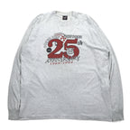 USA製 90年代 FRUIT OF THE LOOM ロングスリーブTシャツ ロンT XXL グレー PORKER RUN ビッグサイズ