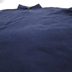 POLO RALPH LAUREN Classic Fit Stretch Mesh Half Zip Polo Shirt L Navy Cotton Small Pony Embroidery