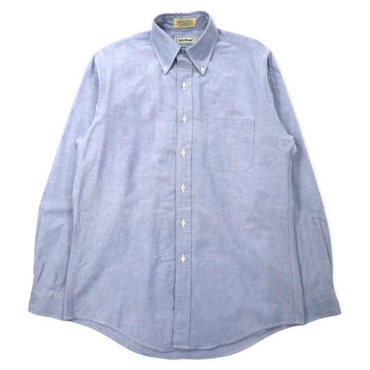L.L.Bean 90年代 オックスフォード ボタンダウンシャツ 15.5-35 ブルー コットン コスタリカ製