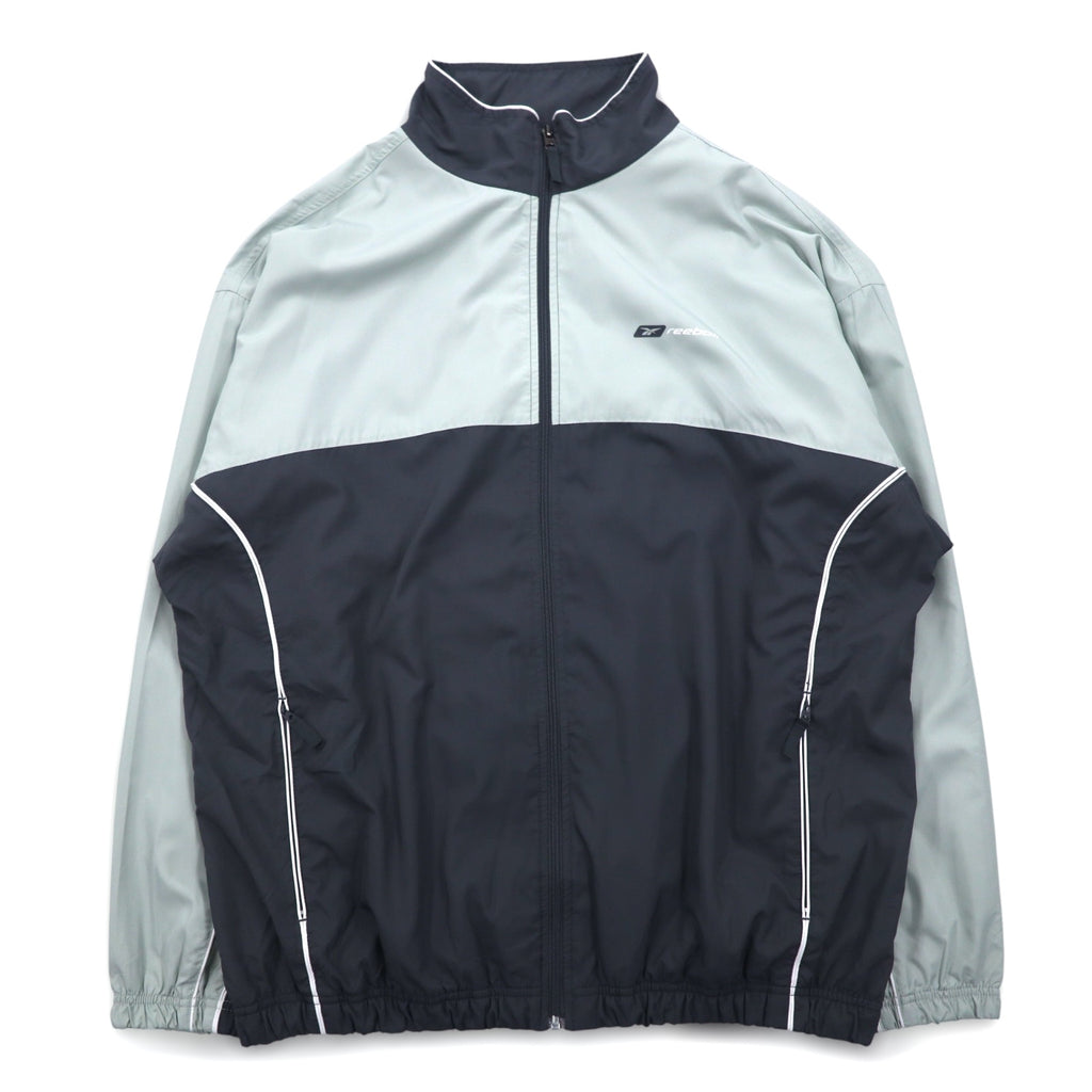 Reebok 00s Track Jacket Jersey XL Grey Mesh Liner One Point Logo