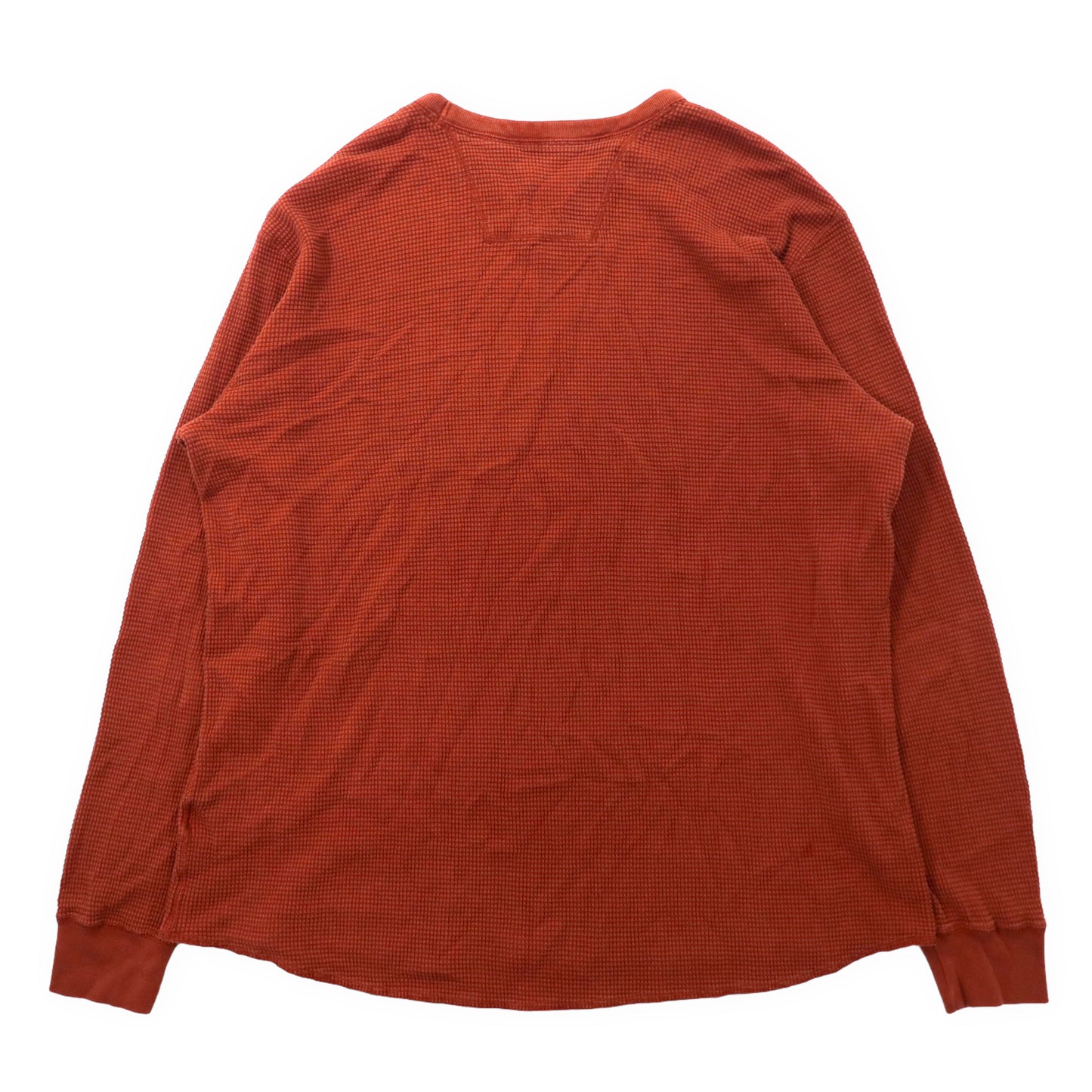 Eddie Bauer サーマル ロングスリーブTシャツ XL オレンジ コットン ビッグサイズ