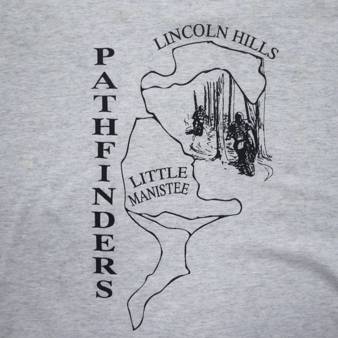 USA製 90年代 FRUIT OF THE LOOM ロングスリーブTシャツ ロンT XXL グレー PORKER RUN ビッグサイズ