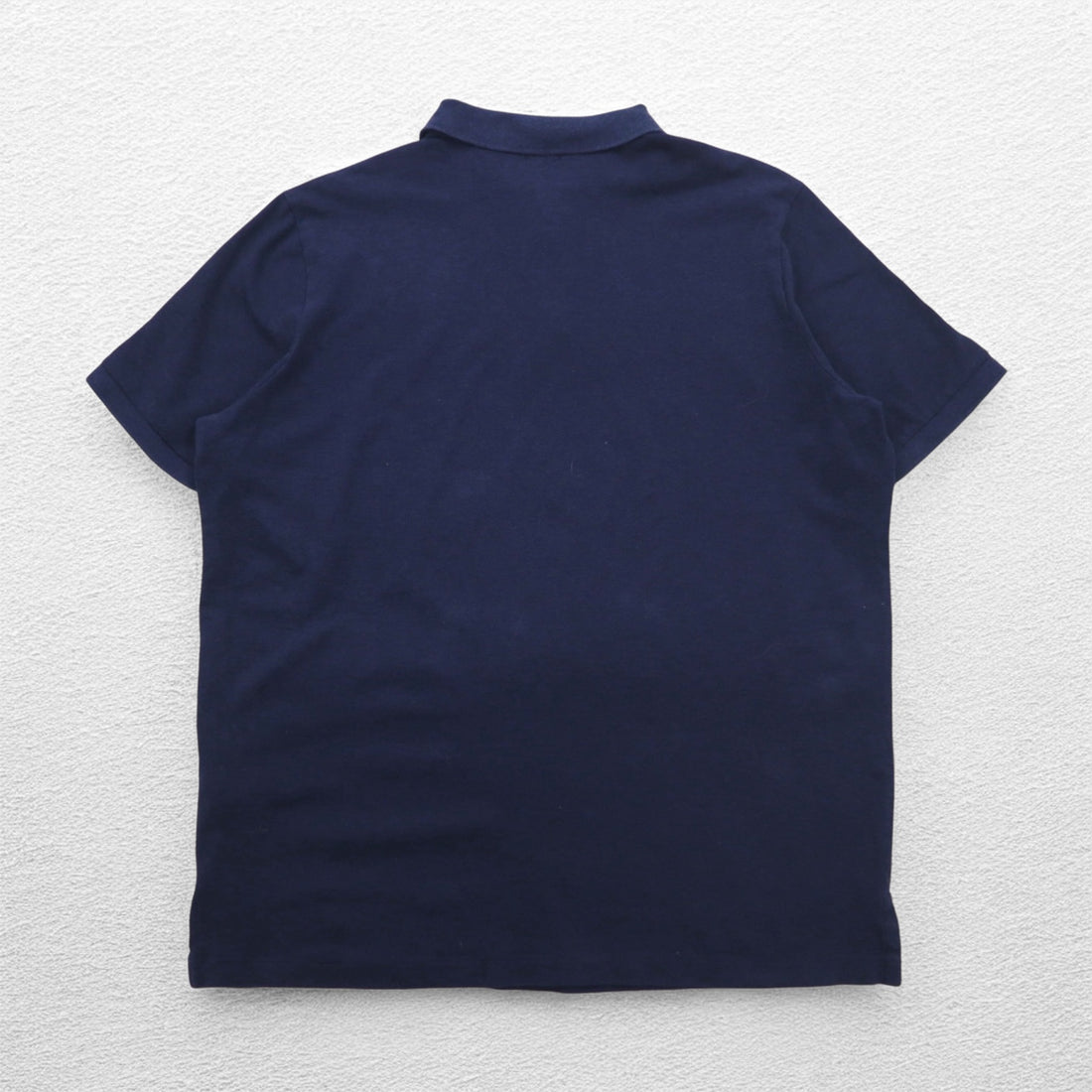 POLO RALPH LAUREN Classic Fit Stretch Mesh Half Zip Polo Shirt L Navy Cotton Small Pony Embroidery