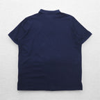 POLO RALPH LAUREN Classic Fit Stretch Mesh Half Zip Polo Shirt L Navy Cotton Small Pony Embroidery