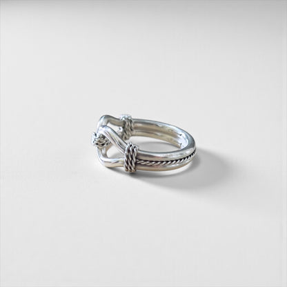 STEVE ARVISO ナバホ族 インディアンジュエリー 指輪 リング 24号 SILVER 925 馬具 Horse Whisperer ホースウィスパラー