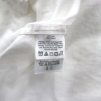 Eddie Bauer Linen Band Collar Shirt, Large, White, Linen and Cotton, Chest Pocket, Oversized