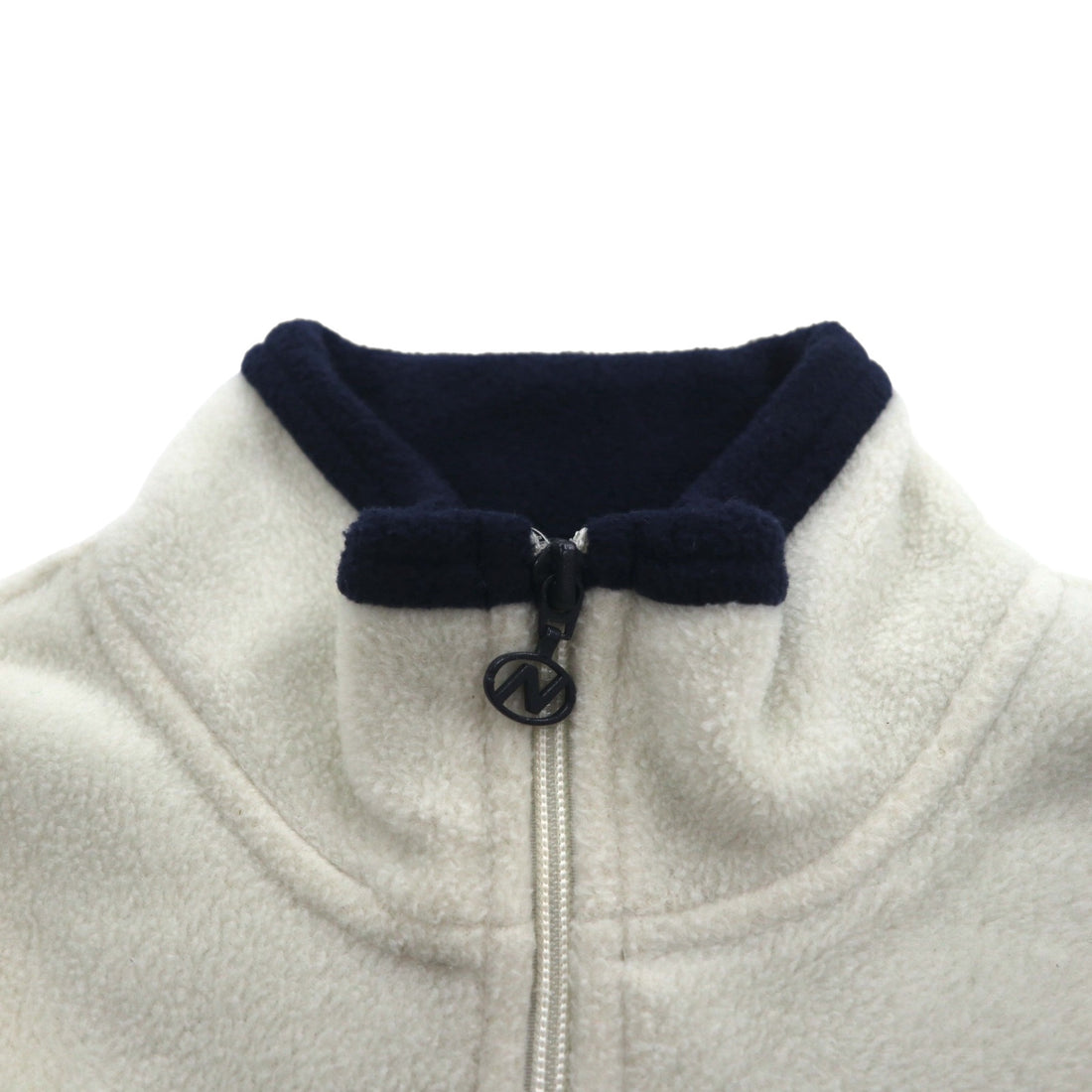 NAUTICA 90年代 ハーフジップ フリースジャケット M ホワイト Nautica Jeans Company