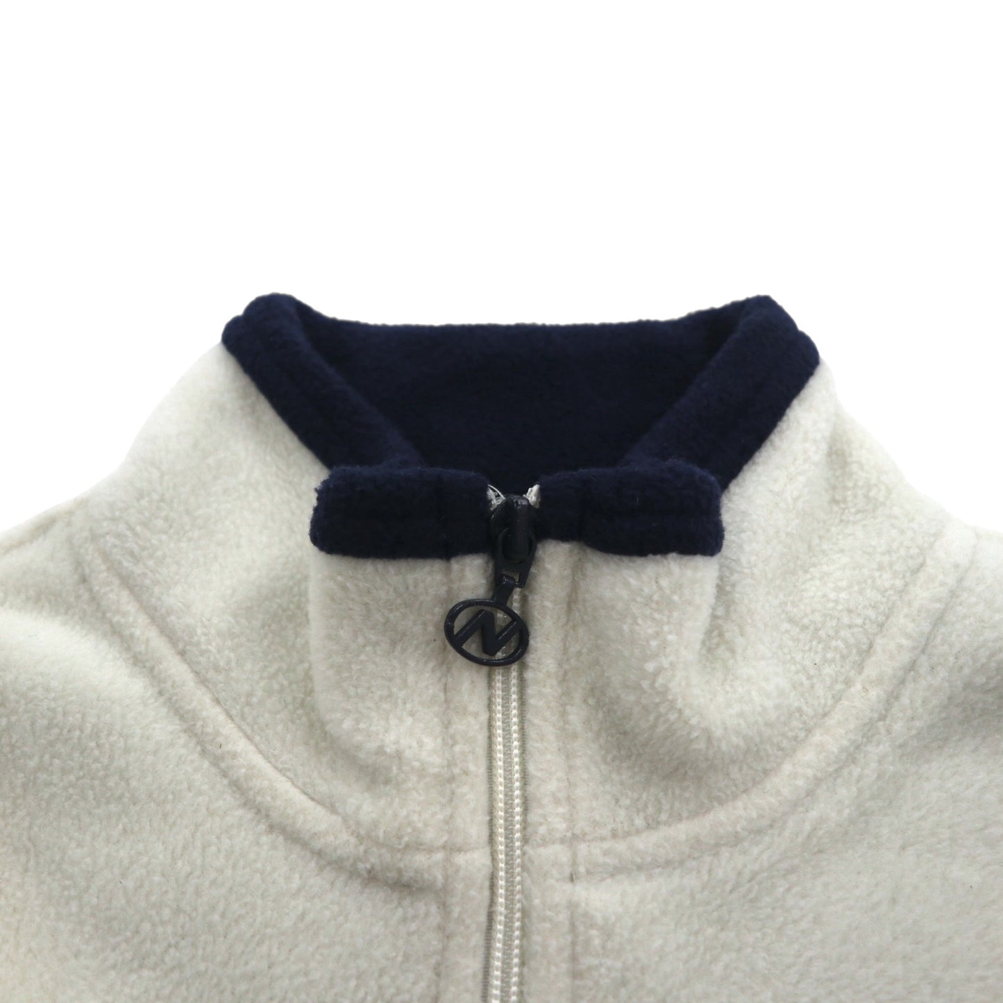 NAUTICA 90年代 ハーフジップ フリースジャケット M ホワイト Nautica Jeans Company