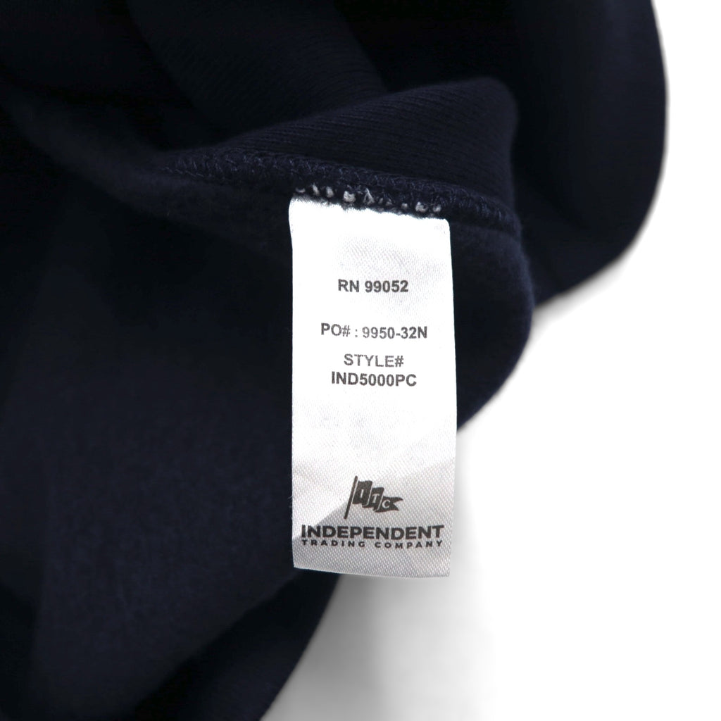 INDEPENDENT TRADING COMPANY リバースウィーブ ヘビーウェイト プルオーバーパーカー XL ネイビー コットン IND5000PC 13.5onz クロスグレイン製法