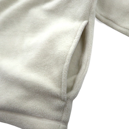 NAUTICA 90年代 ハーフジップ フリースジャケット M ホワイト Nautica Jeans Company