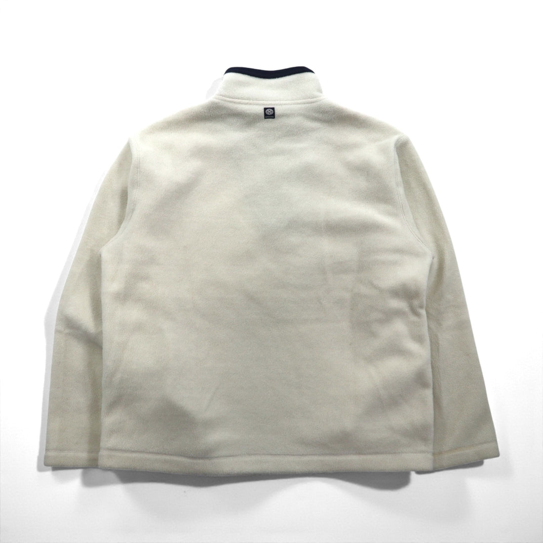 NAUTICA 90年代 ハーフジップ フリースジャケット M ホワイト Nautica Jeans Company
