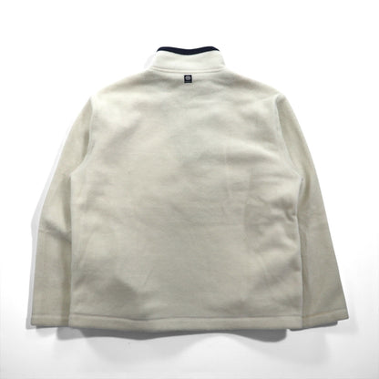 NAUTICA 90年代 ハーフジップ フリースジャケット M ホワイト Nautica Jeans Company