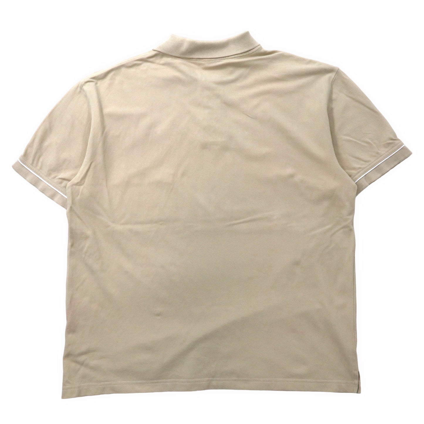 reebok ポロシャツ XL ベージュ コットン ワンポイントロゴ刺繍 ビッグサイズ
