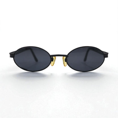 VERSACE イタリア製 オーバル サングラス メタルフレーム ブラック MOD.R65