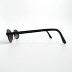 VERSACE Made in Italy Oval Sunglasses, Metal Frame, Black, MOD.R65