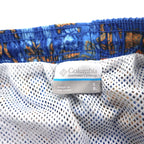 Columbia PFG 水陸両用 スーパーバックキャストウォーターショーツ ショートパンツ S ブルー 総柄 ナイロン FM1107