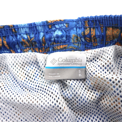 Columbia PFG 水陸両用 スーパーバックキャストウォーターショーツ ショートパンツ S ブルー 総柄 ナイロン FM1107