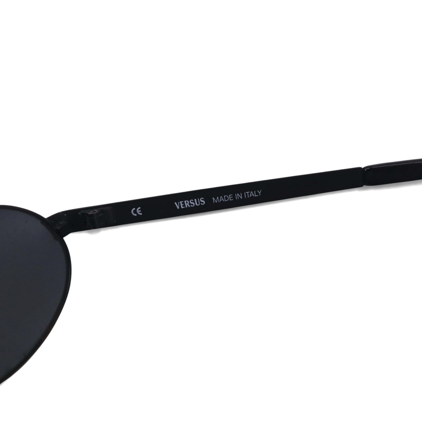 VERSACE イタリア製 オーバル サングラス メタルフレーム ブラック MOD.R65